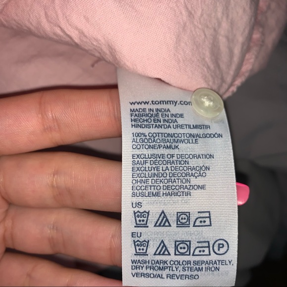 💫 Pink Tommy Hilfiger blouse size XL - Picture 6 of 6